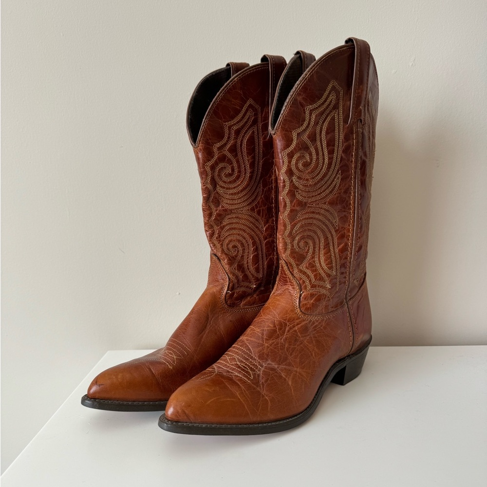 Capezio Brown Leather Cowgirl Boots